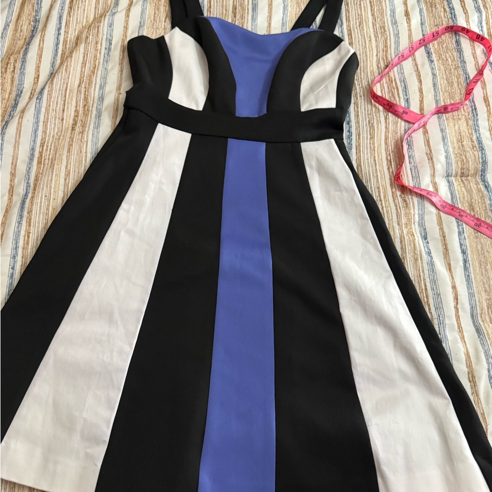 Susana Monaco Elegant Black and White Dress